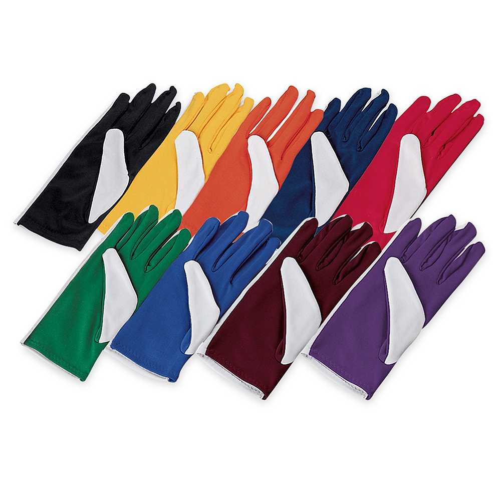colorways of flash gloves, flat lay