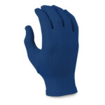 navy Solid Color Gloves, back view
