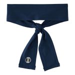 Navy Holloway Zoom Tie Back Headband
