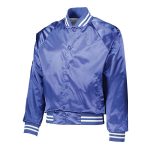 Royal/White Augusta Satin Baseball Jacket