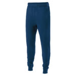 youth navy holloway 60/40 fleece jogger pant, front left three-quarters view