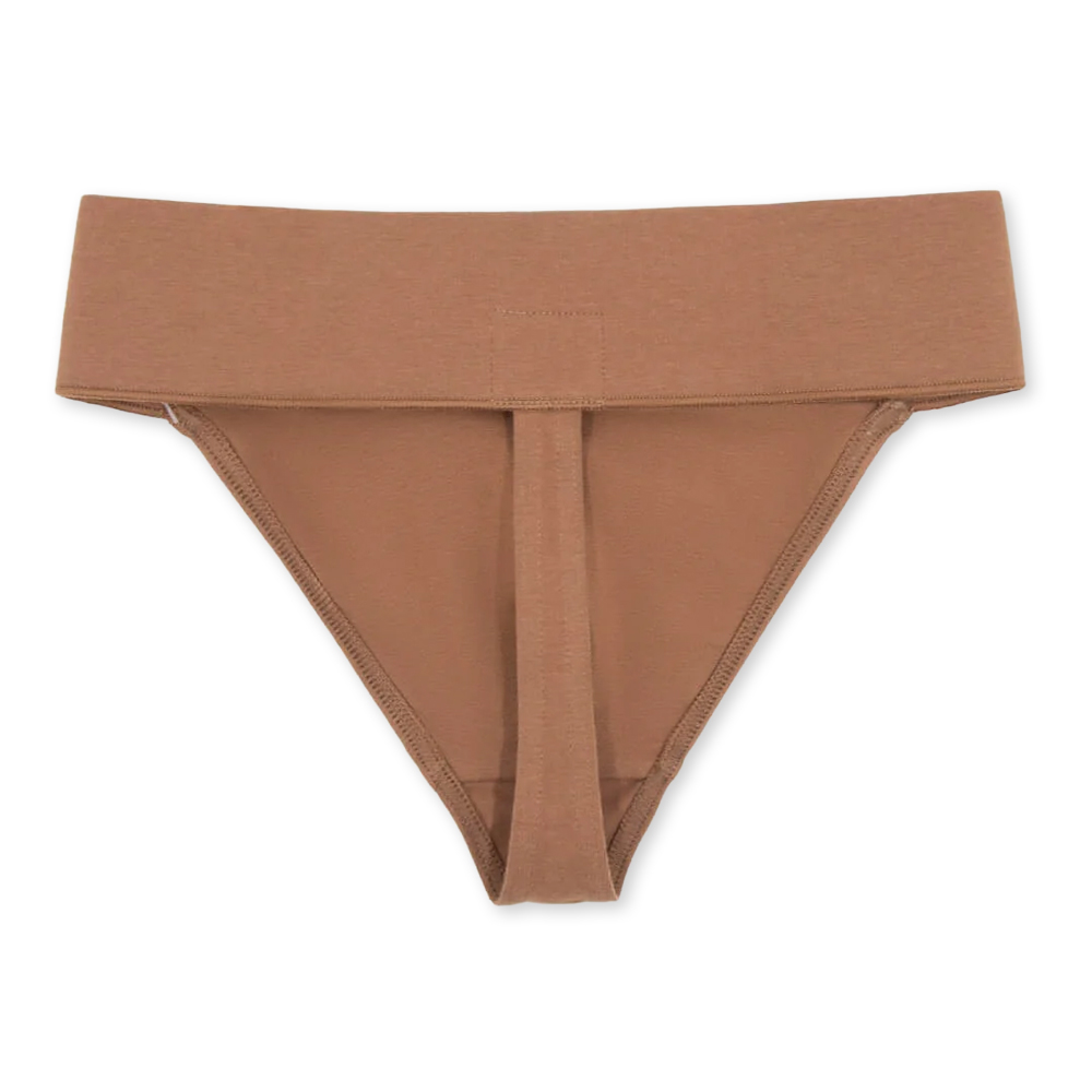 Skinton #60 Capezio Self Lined Thong Dance Belt, front back.