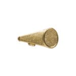 gold megaphone award pin