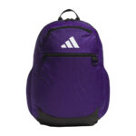 Collegiate Purple adidas Striker 3 backpack, front view