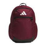 Team Maroon adidas Striker 3 backpack, front view