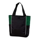 black/hunter panel tote bag
