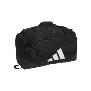 Black adidas Small Defender 5 Duffel, front view