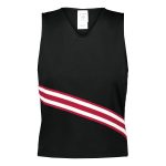 black/scarlet augusta cheer squad shell