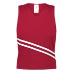 scarlet/white augusta cheer squad shell