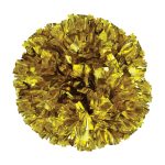 gold Solid Metallic Cheerleading Dance Pom