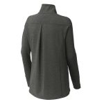 Dark Grey Women's Sport-Tek Sport-Wick Flex Fleece Jacket, Front View