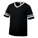 black/white Augusta Sleeve Stripe Jersey