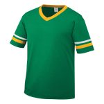 kelly/light gold/white Augusta Sleeve Stripe Jersey