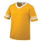 light gold/white Augusta Sleeve Stripe Jersey