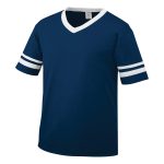 navy/white Augusta Sleeve Stripe Jersey