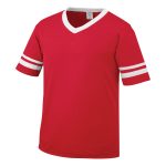 red/white Augusta Sleeve Stripe Jersey
