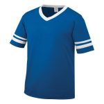 royal/white Augusta Sleeve Stripe Jersey
