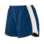 Navy Augusta Pulse Team Shorts, Front Three-quarters View